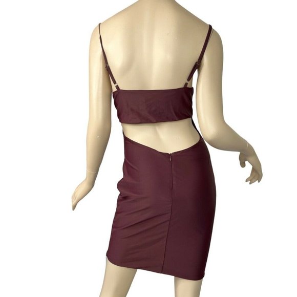 Tiger Mist Solange Dress Cutout Open Back Size Large - Picture 3 of 10